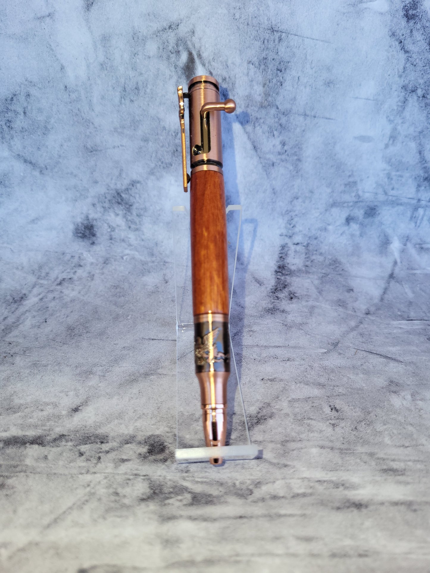 Handmade Bald Eagle/Flag Bolt action pen