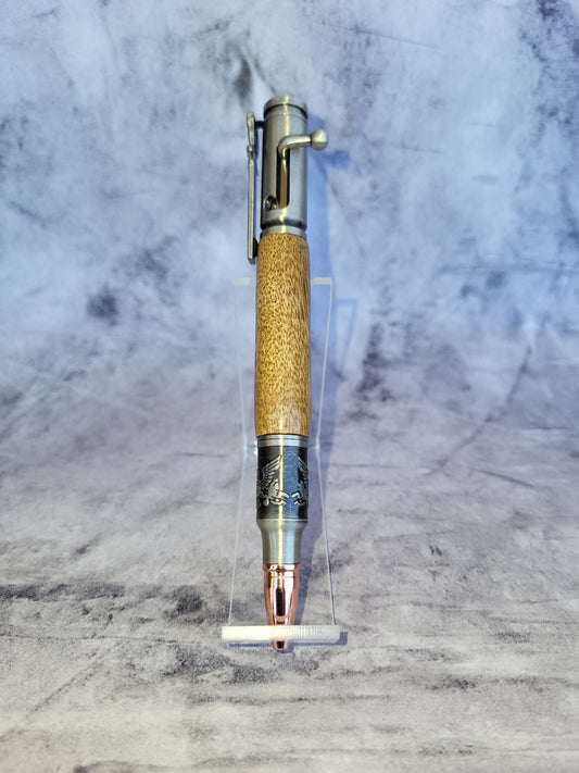 Handmade Bald Eagle/Flag Bolt Action Pen