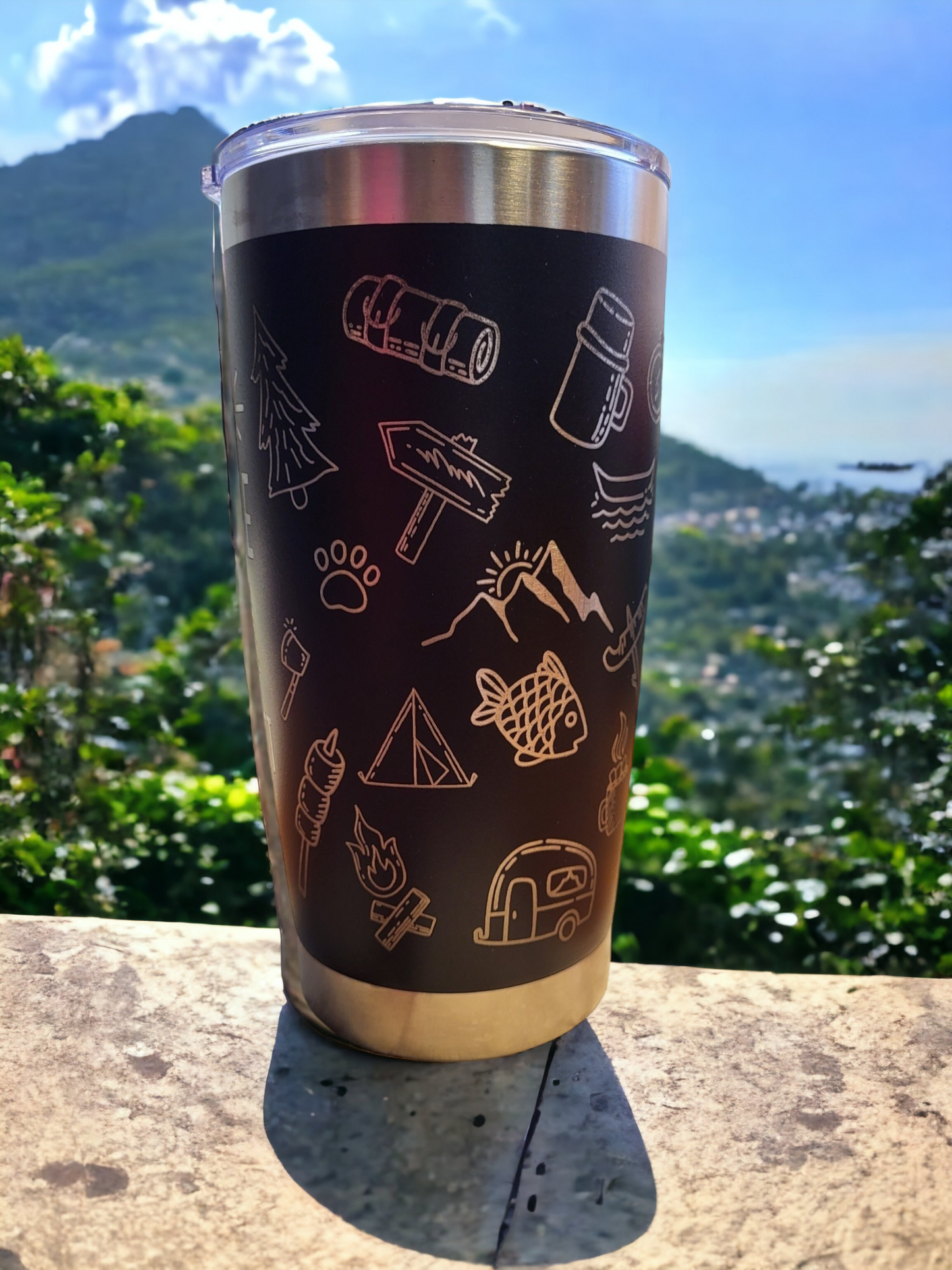 20oz Insulated Tumbler - Camping