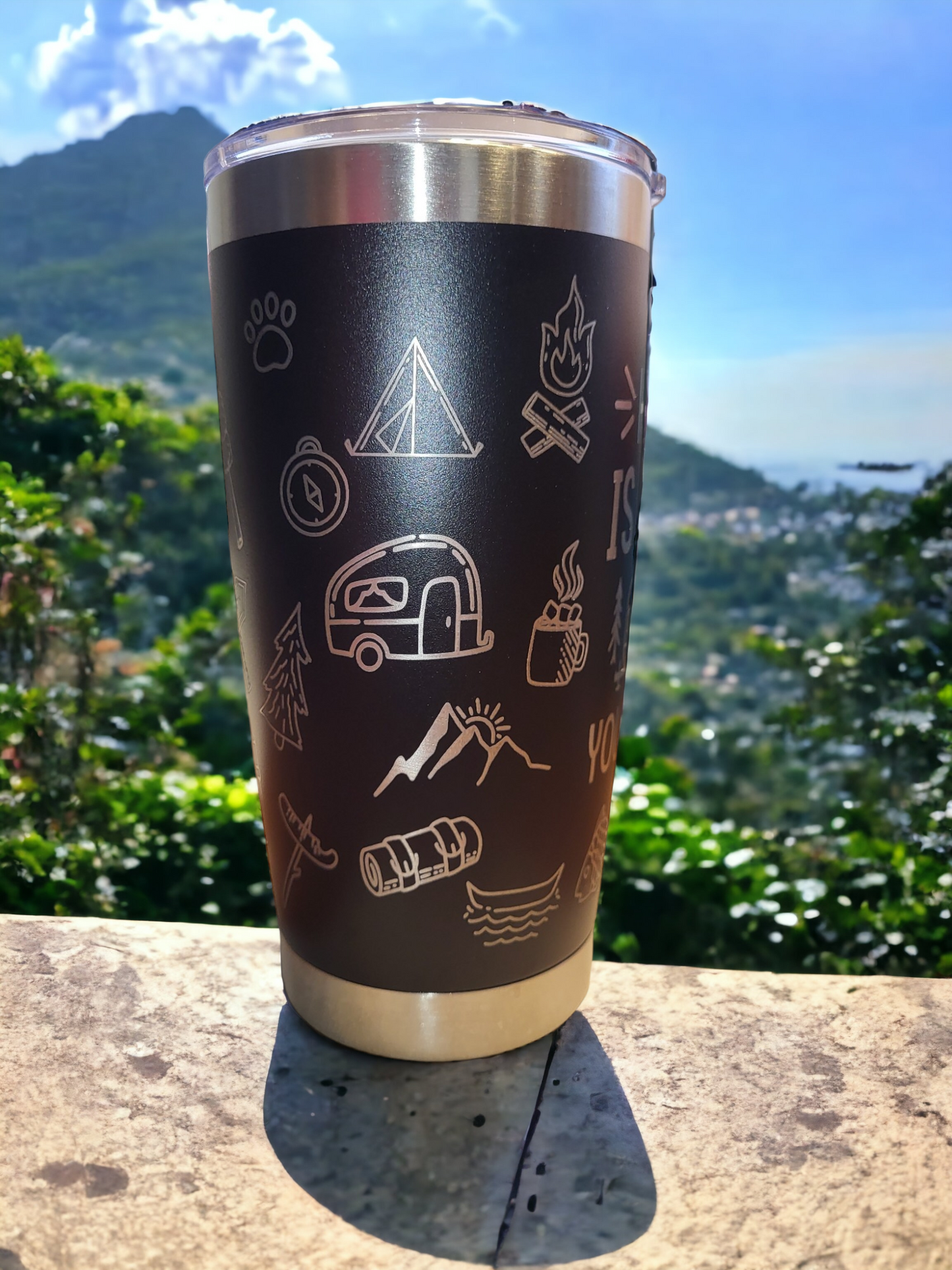 20oz Insulated Tumbler - Camping