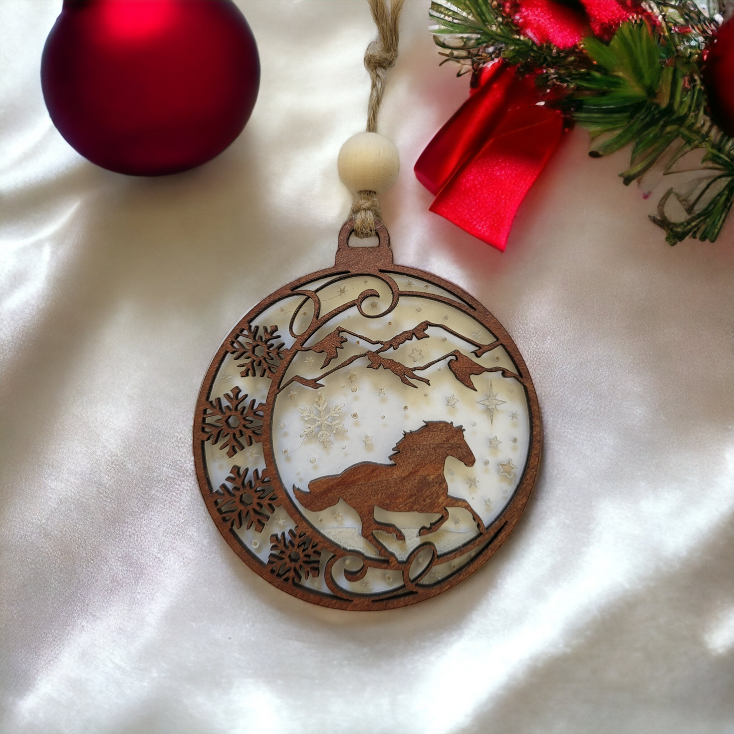 Layered Horse Ornament